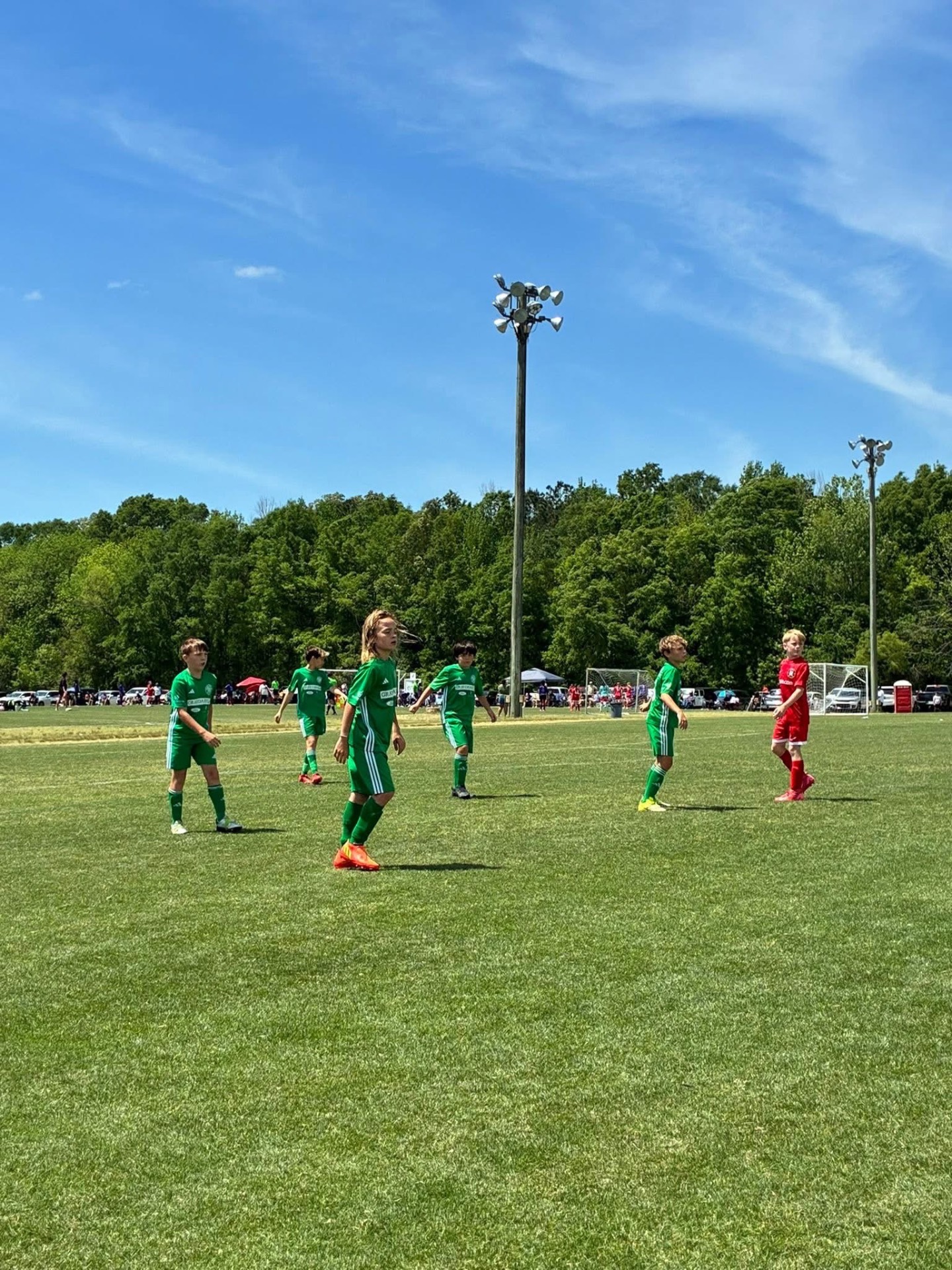 GFC boys in formation during a match